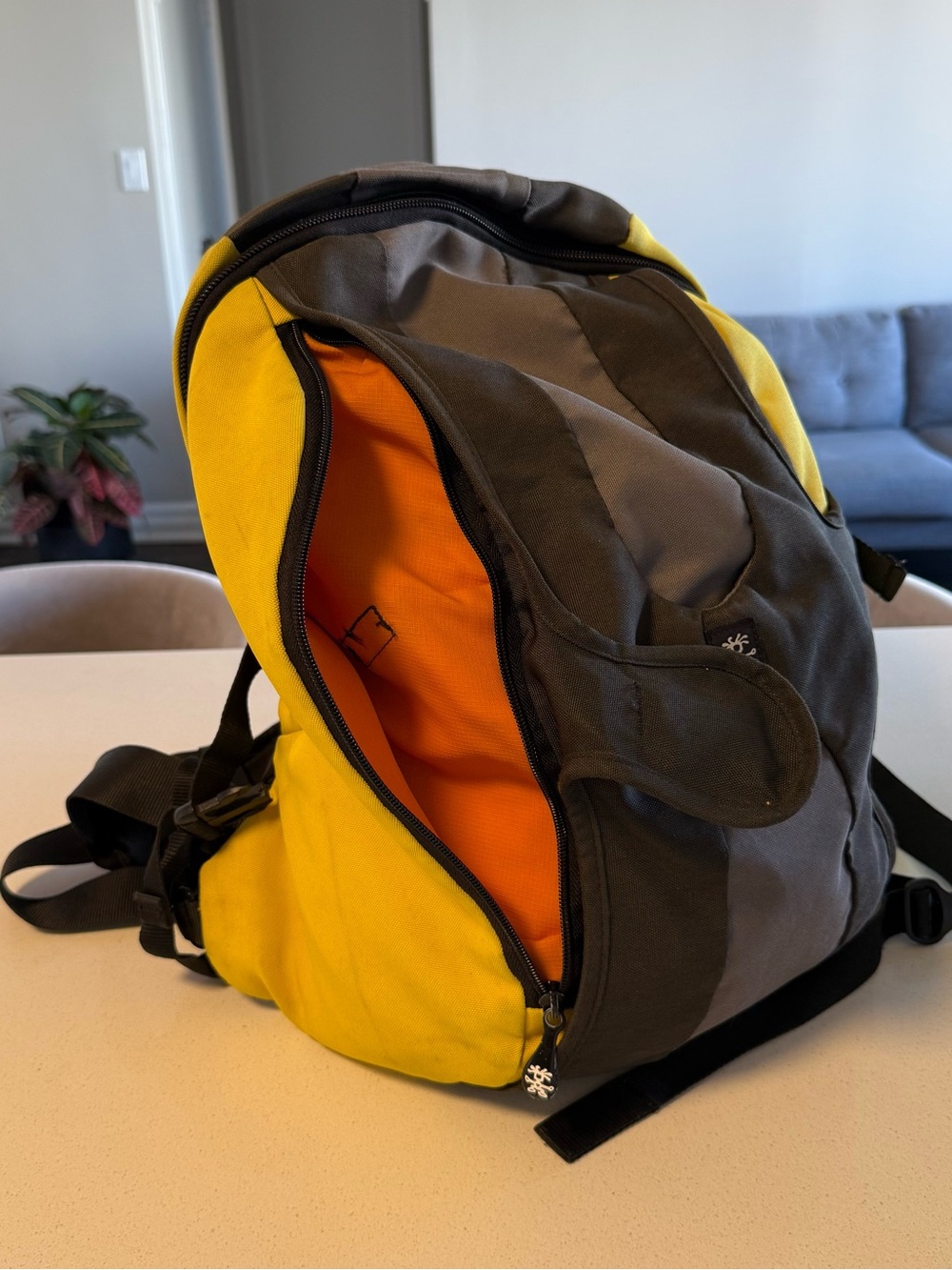 Crumpler Yellow & Gray Backpack - Picture 4 of 7